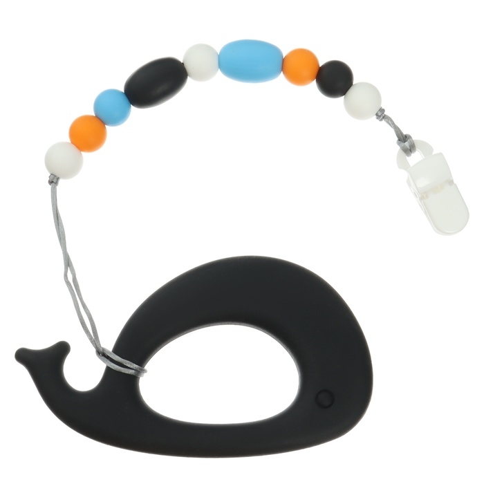 Прорезыватель силиконовый на держателе &laquo;Кит&raquo;, Крошка Я