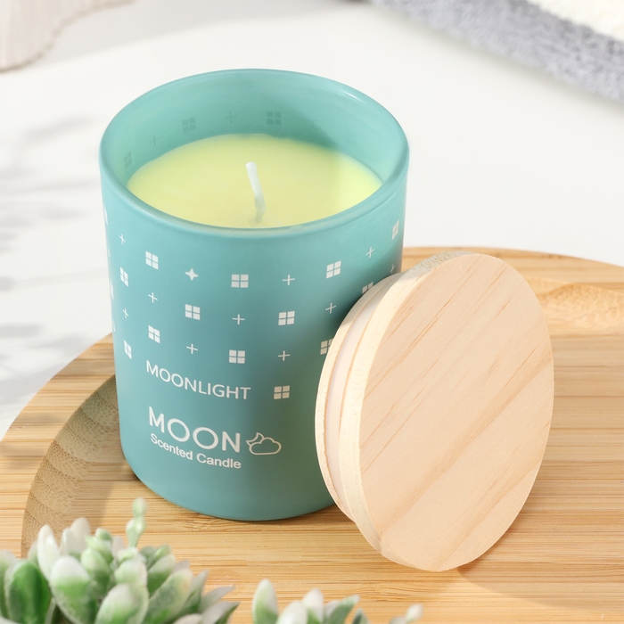 Свеча ароматическая в стакане Свеча ароматическая в стакане "Moon", аристократия, малая