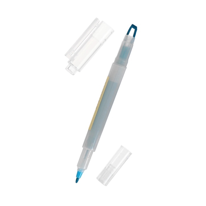 Набор маркеров-текстовыделителей 5 цветов двусторонние с окошком для просмотра текста Набор маркеров-текстовыделителей 5 цветов двусторонние с окошком для просмотра текста