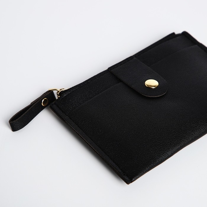 Картхолдер на молнии, цвет чёрный Картхолдер на молнии, цвет чёрный
