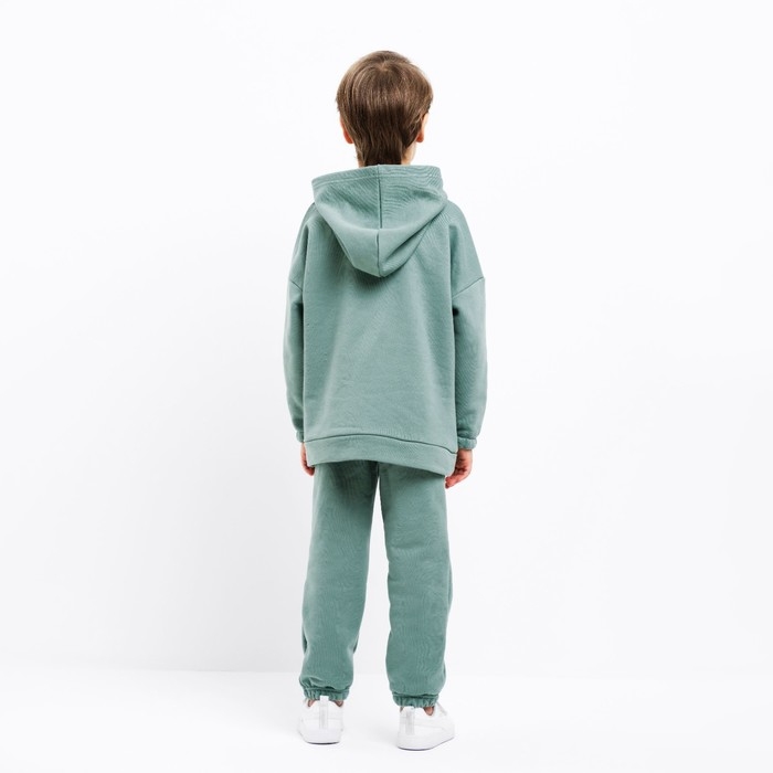 Костюм детский (худи, брюки) MINAKU цвет хаки, рост 128 см