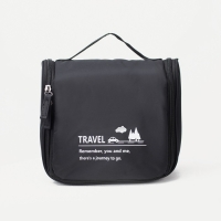 Косметичка-несессер, отдел на молнии, с ручкой, с крючком, цвет чёрный Косметичка-несессер, отдел на молнии, с ручкой, с крючком, цвет чёрный