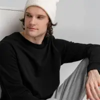 Свитшот унисекс BNC Inspire (Organic), черный, размер 3XL