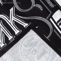 Полотенце кухонное Доляна &laquo;100% Мужик&raquo;, 35х60 см, 100% хлопок, 160г/м2