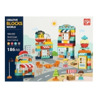 Конструктор «Улица счастья», 2 варианта сборки, 186 деталей Конструктор «Улица счастья», 2 варианта сборки, 186 деталей