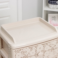 Комод широкий 4-х секционный &laquo;Лаура&raquo;, цвет слоновая кость