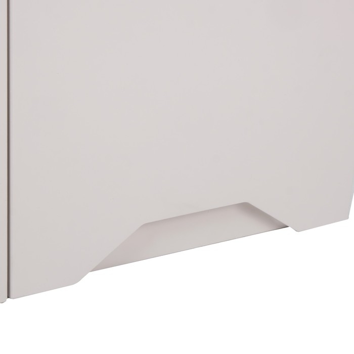 Шкаф навесной 800 Хельга, 800х300х720, Белый/Грей софт МДФ