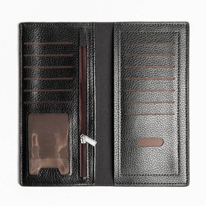 Портмоне без молнии &laquo;President&raquo;, 19 x 9,5 x 1,5 см