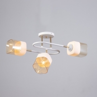 Люстра "Новелла" 3хЕ27 40Вт бело-золотой 53х26х27 см BayerLux Люстра "Новелла" 3хЕ27 40Вт бело-золотой 53х26х27 см BayerLux