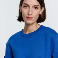 Свитшот унисекс Delta, ярко-синий, размер S