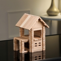 Конструктор деревянный &laquo;Домик с верандой&raquo;, 102 детали, массив бука