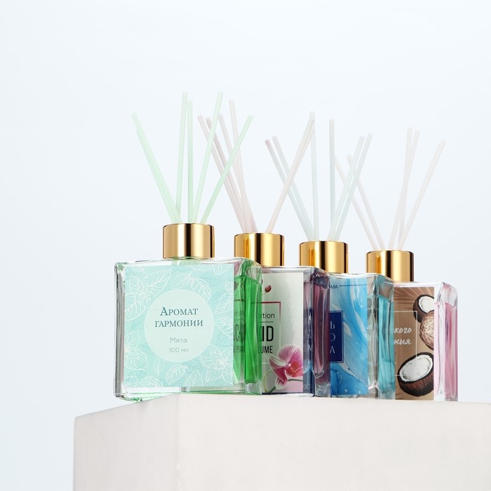 Диффузор ароматический палочки, ароматизатор для дома «Аромадиффузор: Аромат гармонии», аромат мята, 100 мл. Диффузор ароматический палочки, ароматизатор для дома «Аромадиффузор: Аромат гармонии», аромат мята, 100 мл.