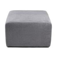 Пуф "Варшава" велюр Happy 996 серый 70х68х45