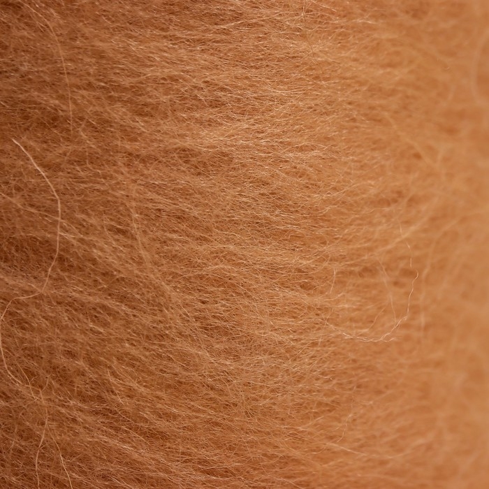 Шерсть для валяния "Кардочес" 100% полутонкая шерсть 100гр (005 бежевый)