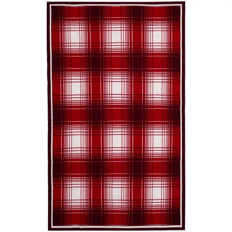 Плед Duotone, красный с белым