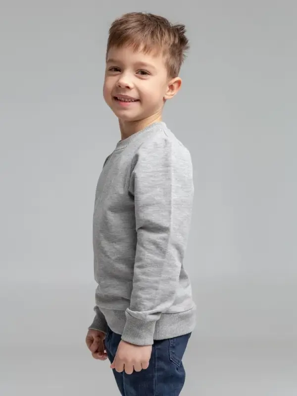Свитшот Toima Kids серый меланж, 6 лет
