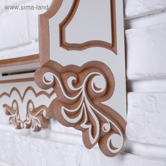 Полка навесная Полка навесная "Прованс" с ламинацией, 2 полки, 49×33×13 см