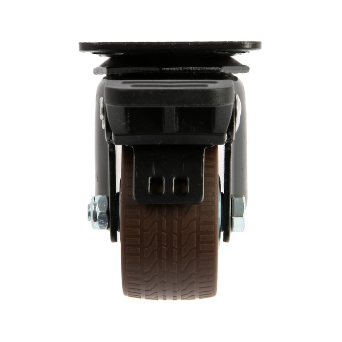 Колесо мебельное CAPPIO d=50,на площадке,со стопором,поворотное, покрытие TPR Колесо мебельное CAPPIO d=50,на площадке,со стопором,поворотное, покрытие TPR