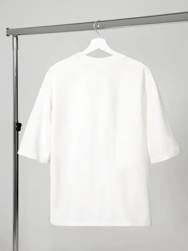 Футболка оверсайз унисекс Kosmos 2.0, кремовая, размер XS/S