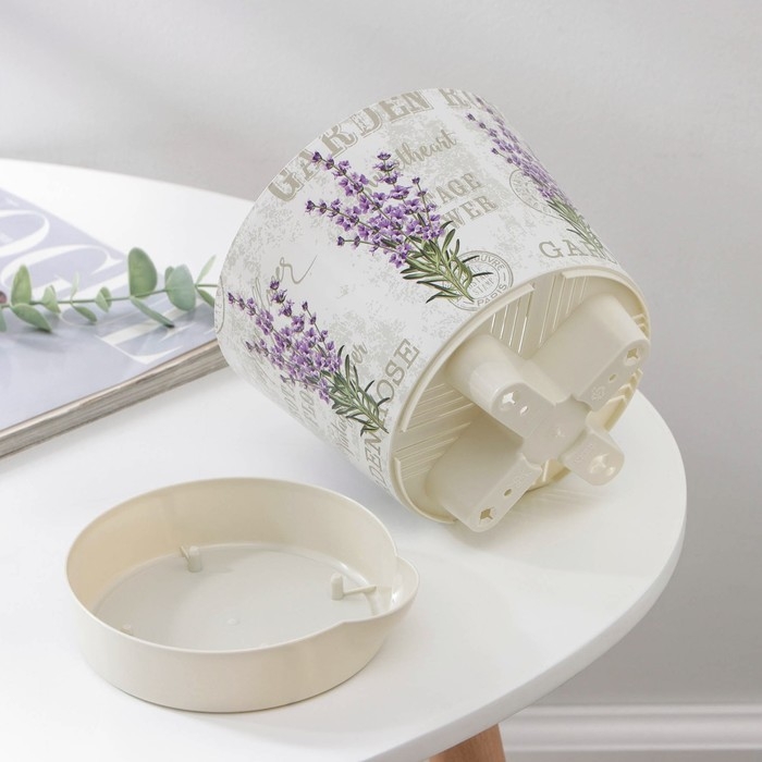 Горшок для цветов с прикорневым поливом «Ника Деко. Лаванда», 1,6 л Горшок для цветов с прикорневым поливом «Ника Деко. Лаванда», 1,6 л