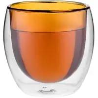 Стакан с двойными стенками Glass Bubble, желтый Стакан с двойными стенками Glass Bubble, желтый