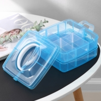 Органайзер для хранения, 2 яруса, 12 ячеек, 16&times;15&times;9 см, цвет МИКС