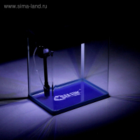 Аквариум SeaStar HX-390F в комплекте: LED-лампа 3х цветная, 7 режимов, фильтр, 30 л, голубой