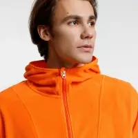 Анорак флисовый унисекс Fliska, оранжевый, размер XL/XXL