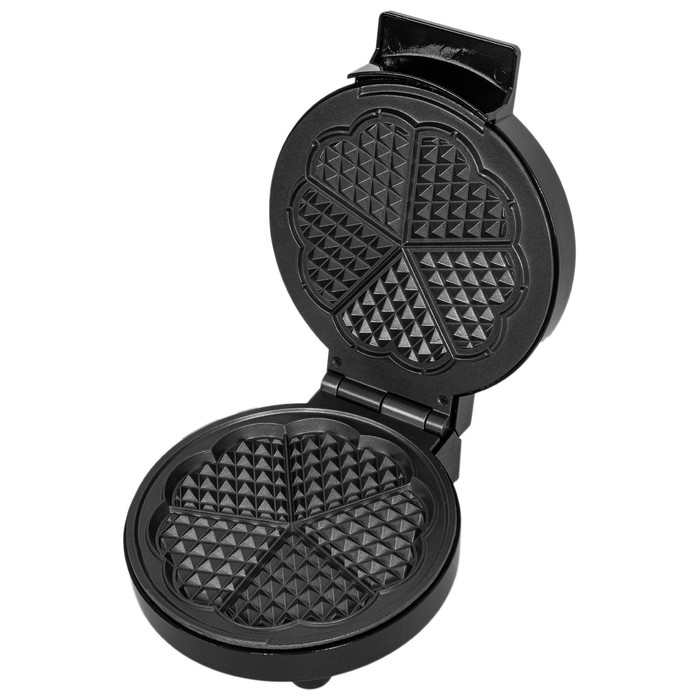 Вафельница jvc JK-MB026, электрическая, 1000 Вт, d=19 см, антипригарное покрытие, чёрная Вафельница jvc JK-MB026, электрическая, 1000 Вт, d=19 см, антипригарное покрытие, чёрная