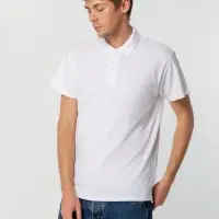 Рубашка поло мужская Spring 210 голубая, размер M