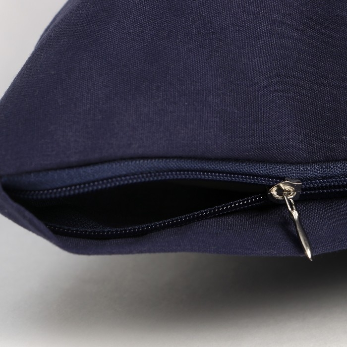 Наволочка декоративная Экономь и Я цвет синий, 40 х 40 см, полиэстер Наволочка декоративная Экономь и Я цвет синий, 40 х 40 см, полиэстер