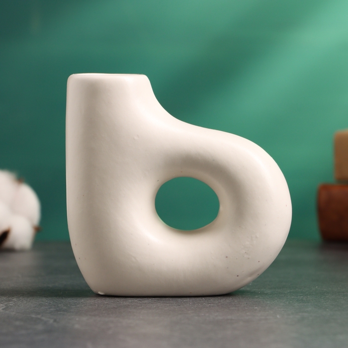 Подсвечник Подсвечник "Брэй" белый глянец, 10х4х10см