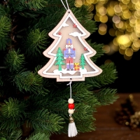 Новогодний декор с подсветкой &laquo;Щелкунчик&raquo; 11 &times; 1 &times; 12 см