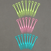 Шпажки «Сердечки», набор 24 шт., цвет МИКС Шпажки «Сердечки», набор 24 шт., цвет МИКС