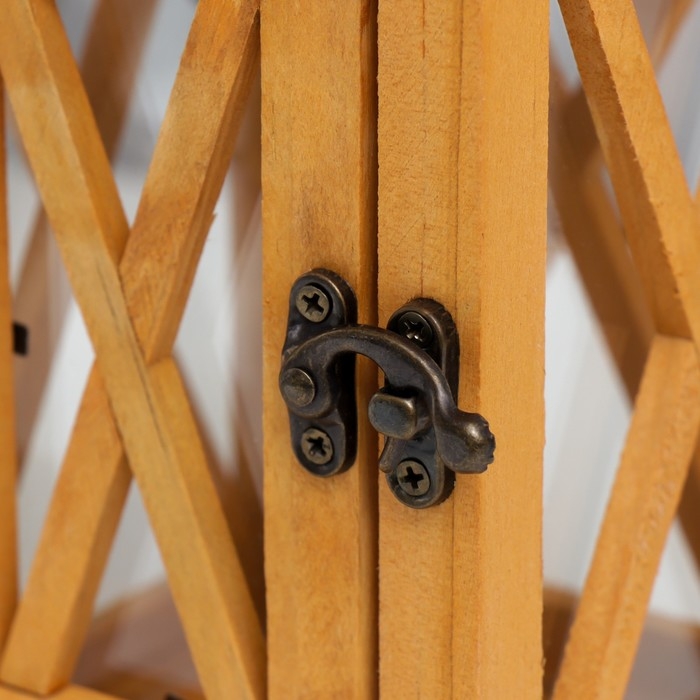 Подсвечник дерево на 1 свечу Подсвечник дерево на 1 свечу "Фонарь со ставнями" корица 28х12,5х12,5 см