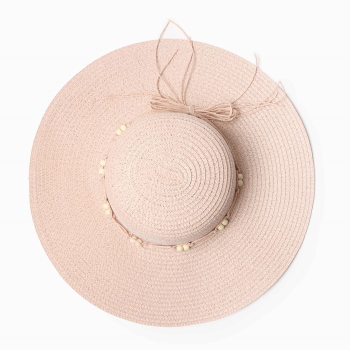 Шляпа женская MINAKU, цв. розовый, р-р 58 Шляпа женская MINAKU, цв. розовый, р-р 58