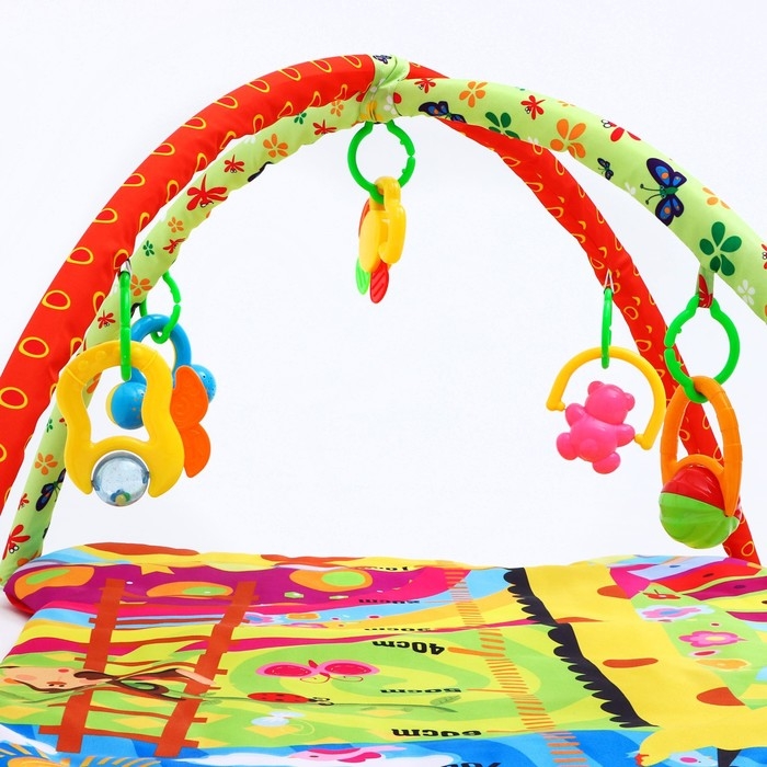 Развивающий коврик с дугами «Жирафик», 83x62 см, Крошка Я Развивающий коврик с дугами «Жирафик», 83x62 см, Крошка Я