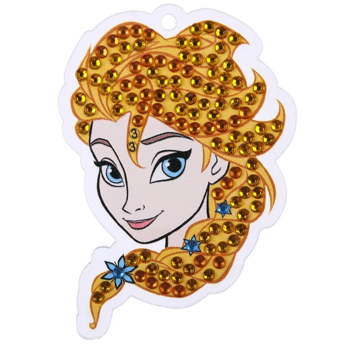 Алмазная мозаика на брелоке, 5.2х7.8 см, Холодное сердце Алмазная мозаика на брелоке, 5.2х7.8 см, Холодное сердце