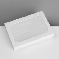 Подставка для украшений «Шкатулка» 36 мест, 16×11,5×3 см, цвет белый Подставка для украшений «Шкатулка» 36 мест, 16×11,5×3 см, цвет белый