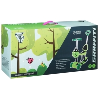 Самокат 5 в 1 GRAFFITI, колёса световые PU 120/80 мм Самокат 5 в 1 GRAFFITI, колёса световые PU 120/80 мм