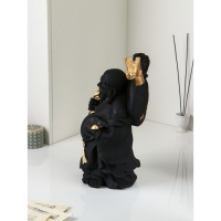 Фигура &laquo;Нэцкэ&raquo;, полистоун, 40 см, цвет черный матовый