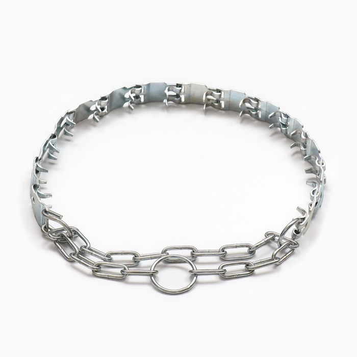 Ошейник строгий пластинчатый, 2,5 см, ОШ 50-65 см Ошейник строгий пластинчатый, 2,5 см, ОШ 50-65 см