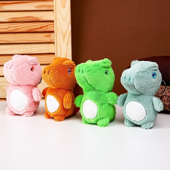 Мягкая игрушка «Динозаврик» на брелоке, 11 см, цвета МИКС Мягкая игрушка «Динозаврик» на брелоке, 11 см, цвета МИКС