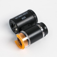 Лупа с подсветкой, для проверки денег, кратность 60х, черная Лупа с подсветкой, для проверки денег, кратность 60х, черная