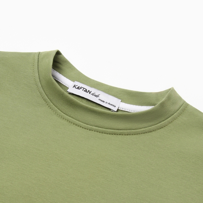 Футболка детская с дл.рукавом  KAFTAN, р. 34 (122-128 см),хаки