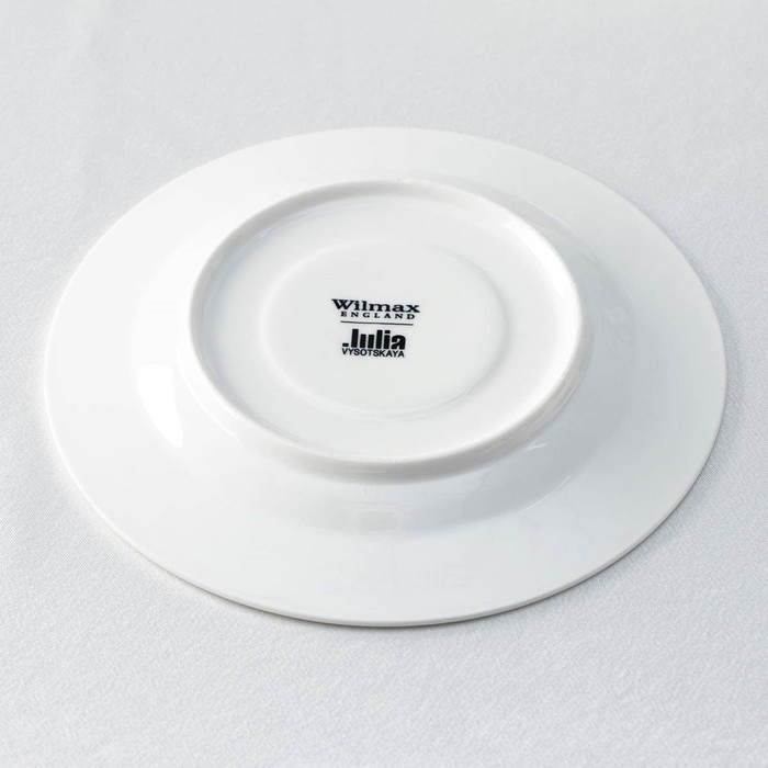 Набор фарфоровый чайный Wilmax &laquo;Юлия Высоцкая&raquo;, на 6 персон, 12 предметов: 6 чашек 240 мл, 6 блюдец, цвет белый
