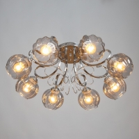 Люстра "Эшли" 8х40Вт Е27 Хром 67х67х22см Люстра "Эшли" 8х40Вт Е27 Хром 67х67х22см