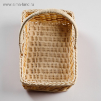 Набор корзин, 3 шт, 28&times;18&times;8/28, 25&times;16&times;7/24, 21&times;12&times;6/20 см, ротанг