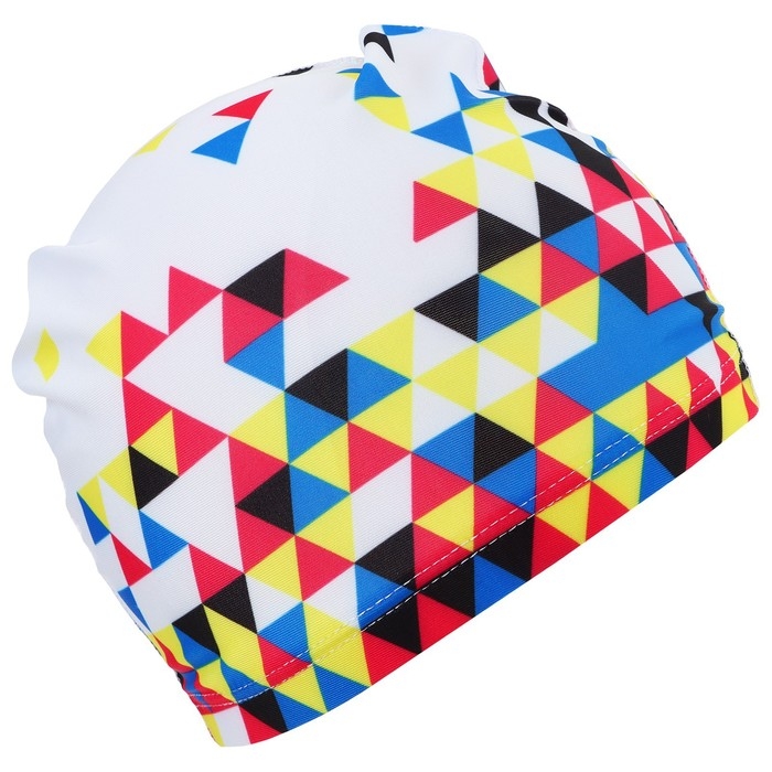 Шапочка для плавания взрослая ONLYTOP &laquo;Мозаика&raquo;, тканевая, обхват 54-60 см