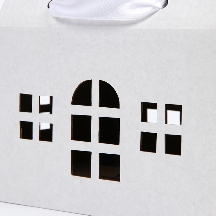 Коробка складная &laquo;Домик, белый &raquo;, 15 х 18 х 10 см